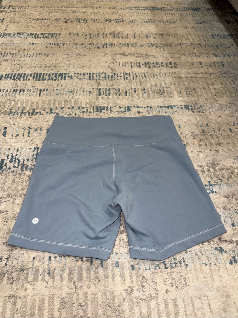 lululemon athletica Chambray Blue Gray Activewear Set - Sports Bra, Tank, Shorts - Picture 2 of 9
